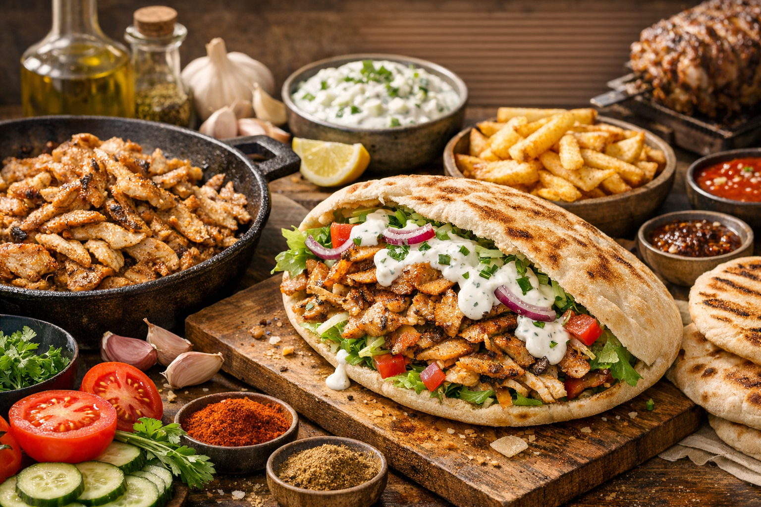 Ingrédients du kebab