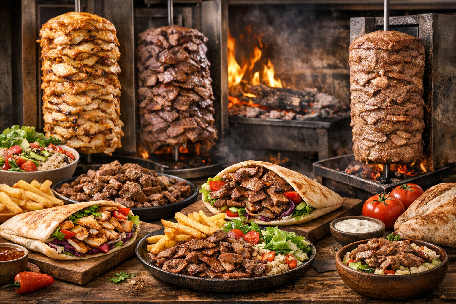 Composition des viandes dans les kebabs