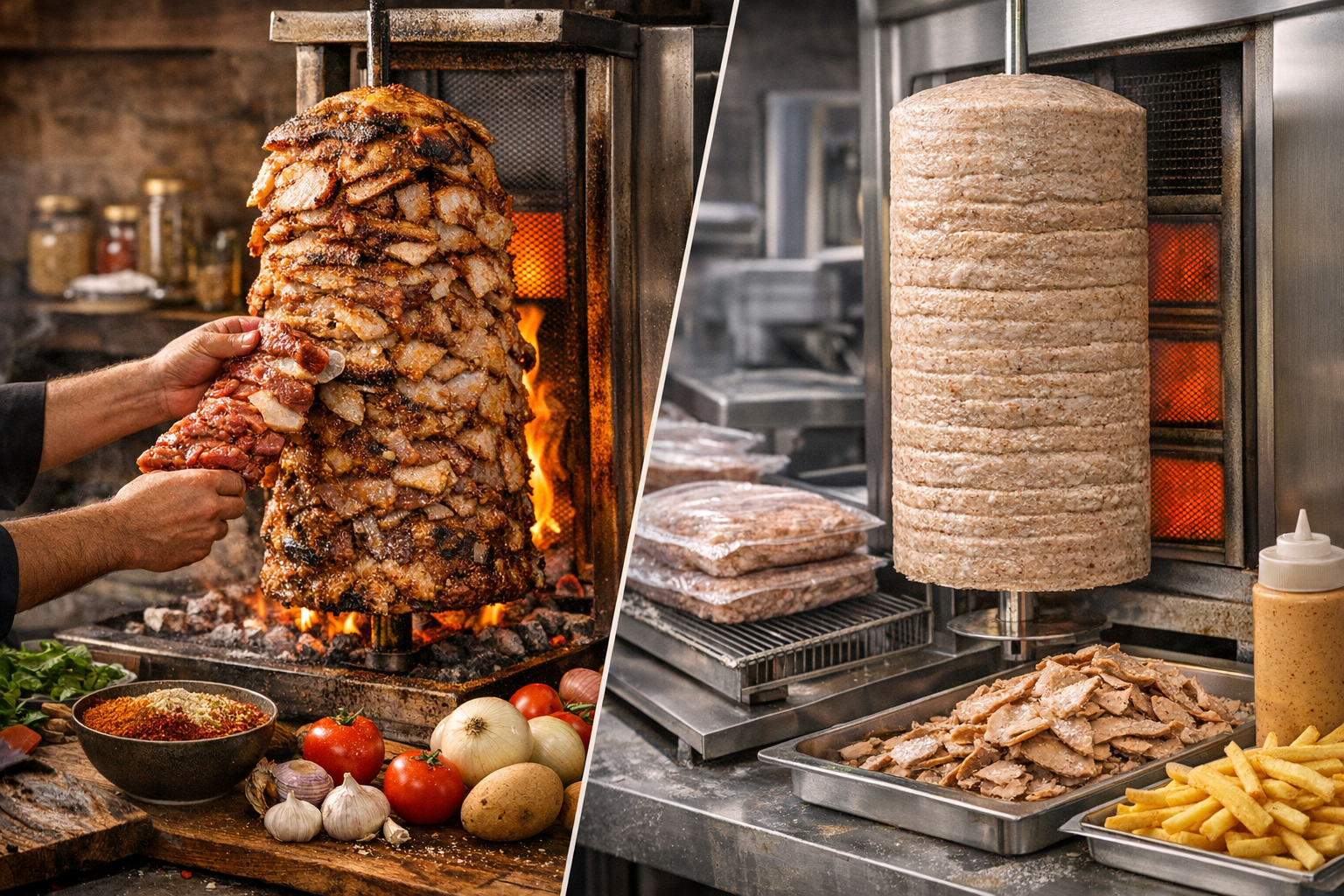 Kebab industriel vs kebab artisanal